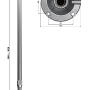 UT-1530 - Teleskopowy uchwyt do kamer CCTV z aluminium (BR-150X300) 1,6-3m | UT-1530