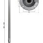 UT-1530 - Teleskopowy uchwyt do kamer CCTV z aluminium (BR-150X300) 1,6-3m - Delta