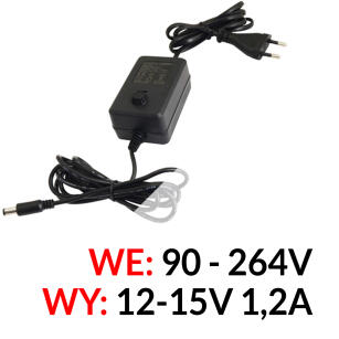 PSR12012 - Zasilacz desktop impulsowy z kablem 12-15V/1,2A - Pulsar | 5901643194376