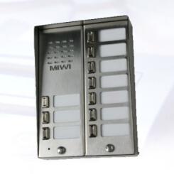 5025/10D - Kaseta zewnętrzna z 10 przyciskami z daszkiem - Miwi-Urmet | 5903878053503