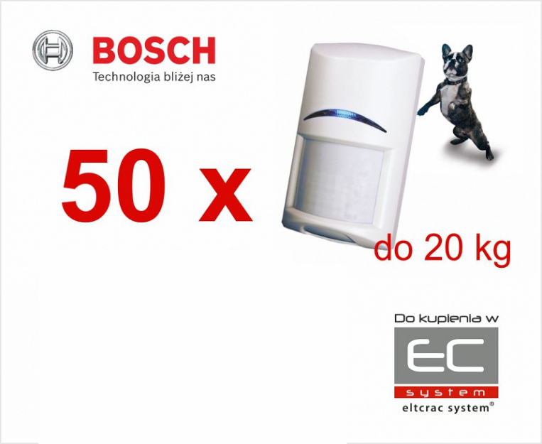 ISC-BPR2-WP12 x 50 sztuk czujników ruchu z funkcją odporności na zwierzęta domowe - Bosch | ISC-BPR2-WP12x50_xsc