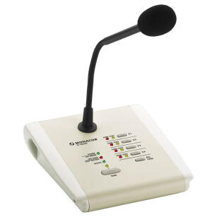 PA-4000RC - Mikrofon pulpitowy PA, 4-strefowy - MONACOR | PA-4000RC