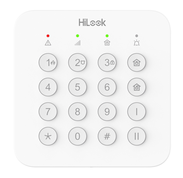 ALARM-K201B-WE - Manipulator do systemu AX HOME - HiLook by Hikvision | ALARM-K201B-WE