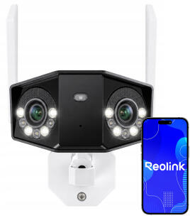 B750 - Kamera panoramiczna Wi-Fi 8Mpx 180°, IR 30m, akumulator, detekcja AI - Reolink | 6976930229689