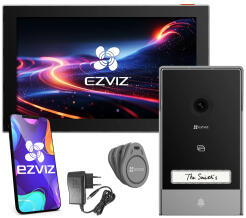 HP7 - Wideodomofon IP 2-żyłowy, WiFi, czytnik breloków - EZVIZ | 6941545618487