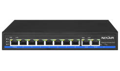 NX-S1100P-8G2G - Switch PoE 8+2, 1x HiPoE, Full Gigabit 1000Mbps, 120W - NIXAR | 5904035373205