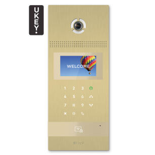 AA-12FB GOLD - Panel bramowy IP, 4.3" LCD, UKEY, SIP 2.0 - BasIP | 5060514912843