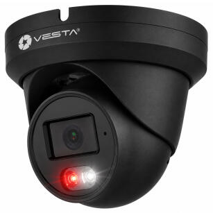 IPC-T24-L-B - Kamera kopułkowa IP 4Mpx, 2.8mm, Smart Dual Light, Starlight, Mikrofon, AI - VESTA | IPC-T24-L-B