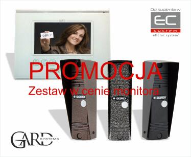 MAX VC12 - zestaw wideodomofonowy z panelem zewnętrznym VC12 i monitorem kolorowym 7" - GARDS | MAX VC12