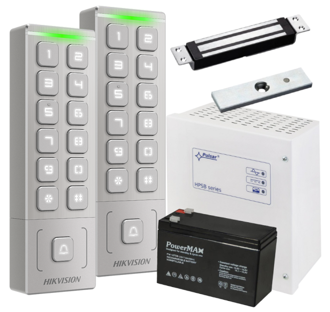 DS-K1T809MX KD3 KIT - Zestaw kontroli dostępu z podtrzymaniem zasilania - Hikvision | DS-K1T809MX KD3 KIT