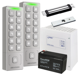 DS-K1T809MX KD3 KIT - Zestaw kontroli dostępu z podtrzymaniem zasilania - Hikvision | DS-K1T809MX KD3 KIT