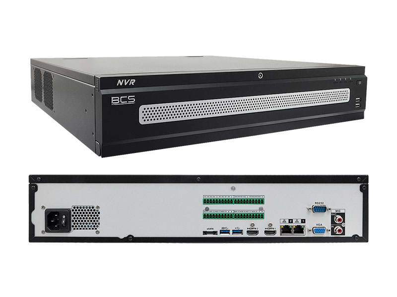BCS-NVR12808-4K-RR - Rejestrator IP 4K 128-kanałowy - BCS | BCS-NVR12808-4K-RR