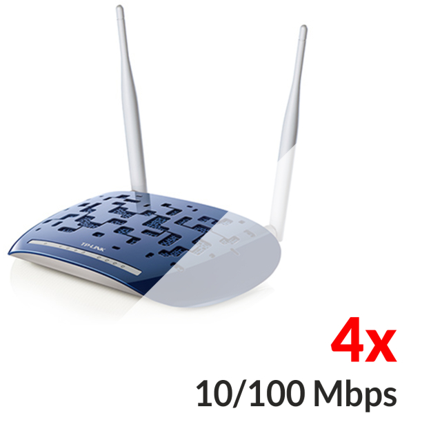 TD-W8960N - Bezprzewodowy router/modem ADSL2+, standard N, 300Mb/s - TP-LINK
