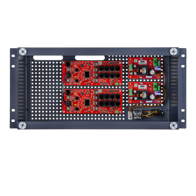 IP‑16‑20‑R5U0 - Zestaw niebuforowy do 16 kamer IP, switch PoE z zasilaczem w obudowie RACK - ATTE | 5902143690221