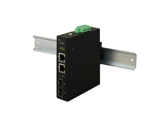 ISFG42 - Switch przemysłowy PoE 2xPoE + 2xUplink 10/100/1000 Mbps, 60W - Pulsar | 5902135317327