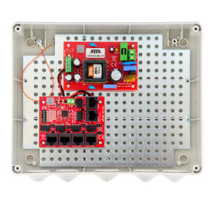 IP‑5‑11‑L3 - Zestaw niebuforowy do 5 kamer IP, switch PoE z zasilaczem w obudowie - ATTE | 5902143690269