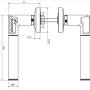 8812 DOOR CODE HANDLE - Klamka szyfrowa na kod PIN, współpracuje z każdym zamkiem - ASSA ABLOY - 5