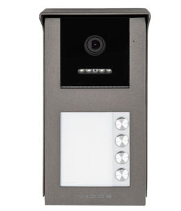 S101-4 - Stacja bramowa do wideodomofonu IP, Full HD, RFID, LED, IP54  - Vidos | S101-4