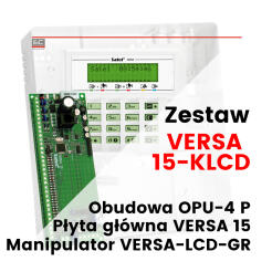 VERSA 15-KLCD - Zestaw: płyta główna VERSA 15, manipulator VERSA-LCD-GR, obudowa OPU-4 P (bez transformatora) | 5905033332171