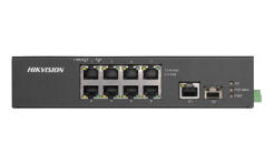 DS-3T0310HP-E/HS - Switch przemysłowy 8x PoE + SFP, Gigabit, 2x HiPoE - Hikvision | 6941264038368