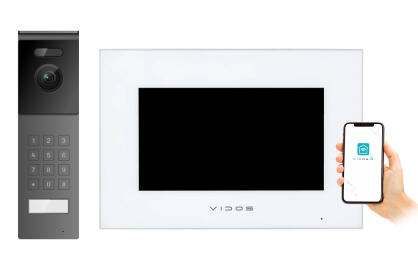 M10W-X + S12D - Wideodomofon jednorodzinny WiFi, aplikacja - Vidos X | M10W-X + S12D