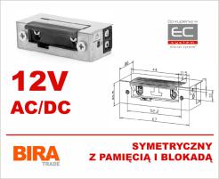 ES1-004 - Elektrozaczep 12VAC/DC symetryczny z pamięcią i blokadą - Biratronik | ES1-004