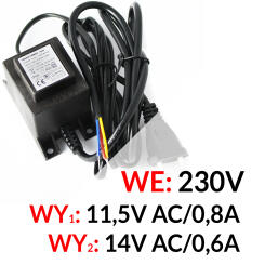 AWT027 - Transformator prądu zmiennego 10VA/11,5V/14V - Pulsar | 5906881448618