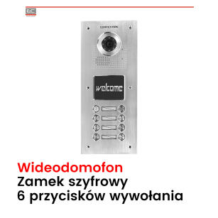 S556A- Wideodomofon 6-abonentowy z czytnikiem RFID - VIDOS | 5907281206266