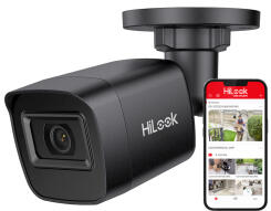 IPC-B141H-C BLACK - Kamera tubowa IP 4Mpx, 2.8mm, IR20m, PoE - HiLook by Hikvision | IPC-B141H-C BLACK