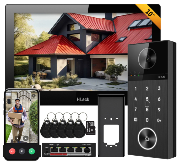 IP-VIS-PRO-K - Wideodomofon IP, 10