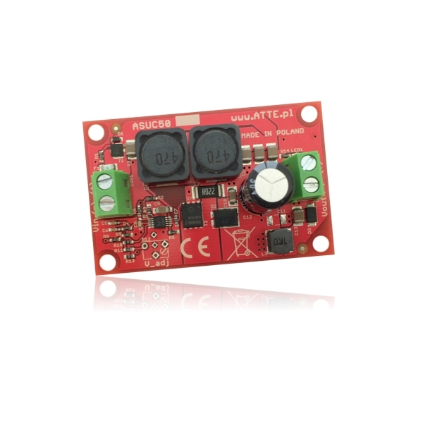 ASUC-50-480-OF / ASUC50/48 - Przetwornica DC/DC podnosząca napięcie nieizolowana 48VDC, 50W - Atte | 5902143690771