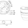 BCS-AD4 - Adapter montażowy do kamer kopułkowych - BCS LINE - 2
