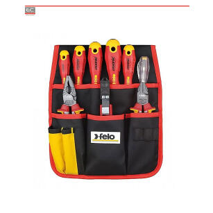 Zestaw 9 narzędzi dla elektryka w kieszeni na pas - FELO