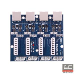 PTU-64-EXT/PoE - 4-kanałowy moduł ogranicznika przepięć sieci LAN Gigabit Ethernet - EWIMAR | 5904041750267