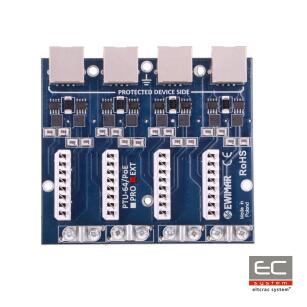 PTU-64-EXT/PoE - 4-kanałowy moduł ogranicznika przepięć sieci LAN Gigabit Ethernet - EWIMAR | 5904041750267