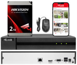 NVR-108MH-D-2TB - Rejestrator IP 8-kanałowy z dyskiem 2TB, do 6Mpx, H.265+, 1x SATA - HiLook by Hikvision | NVR-108MH-D-2TB
