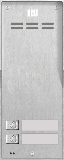 FAM-P-2NP  NT - Panel do instalacji cyfrowych, 2 przyciski wywołania, natynkowy - ACO | FAM-P-2NP NTACC