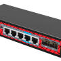 SF-SW0704HIPOE-GMF-65 - Switch PoE 24+4 10/100Mbps, 300W - Safire