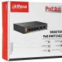 PFS3006-4GT-60 - Switch gigabitowy PoE 4-port + 2 RJ45 - Dahua