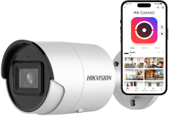 DS-2CD2083G2-IU - Kamera tubowa IP 8Mpx, 2.8mm, IR40m, Mikrofon, AcuSense - Hikvision | 6941264095347