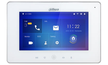 VTH5221DW-S2 - Monitor do wideodomofonu IP, 7" TFT LCD, WiFi - Dahua | 6939554972485