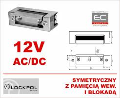 1743-12AC/DC - Elektrozaczep 12VAC/DC symetryczny z pamięcią wew. i blokadą - Lockpol | 1743-12AC/DC