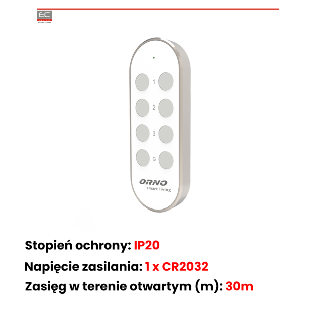 OR-SH-1720 - 3-kanałowy pilot zdalnego sterowania - ORNO