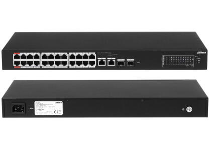 CS4226-24ET-240  - Switch PoE 24 + 2, 2x SFP, Uplink 1000Mbps, 240W, Cloud Managed - Dahua | 6923172571267
