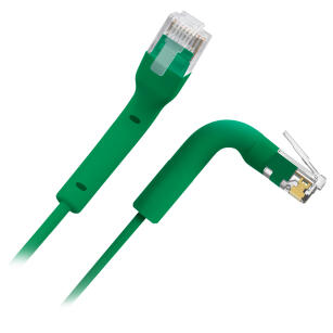 UTP6A-FLEX-150G - Patchcord Kat.6A, U/UTP, RJ45-RJ45, 1,5m, TPE, Zielony - SAFIRE | UTP6A-FLEX-150G