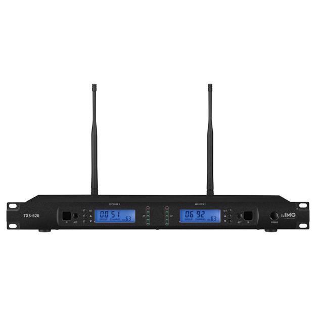 TXS-626 - Odbiornik mikrofonowy podwójny, wieloczęstotliwościowy UHF PLL - IMG | TXS-626
