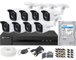 Zestaw do monitoringu 4in1, 8 kamer 2Mpx Full HD, dysk 1TB, rejestrator 8-ch - Hikvision Hiwatch | 5904035370617