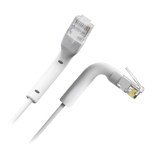 UTP6A-FLEX-05W - Patchcord Kat.6A, U/UTP, RJ45-RJ45, 0,5m, TPE, Biały - SAFIRE | UTP6A-FLEX-05W