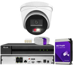 Zestaw do monitoringu IP 8Mpx 4K, 1 Kamera IPC-T280HA-LU PoE  - HiLook by Hikvision | IPC-T280HA-LU (x1) POE KIT