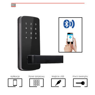SmartLock 301 - Elektroniczny zamek na kod i technologię Bluetooth - AbiLine